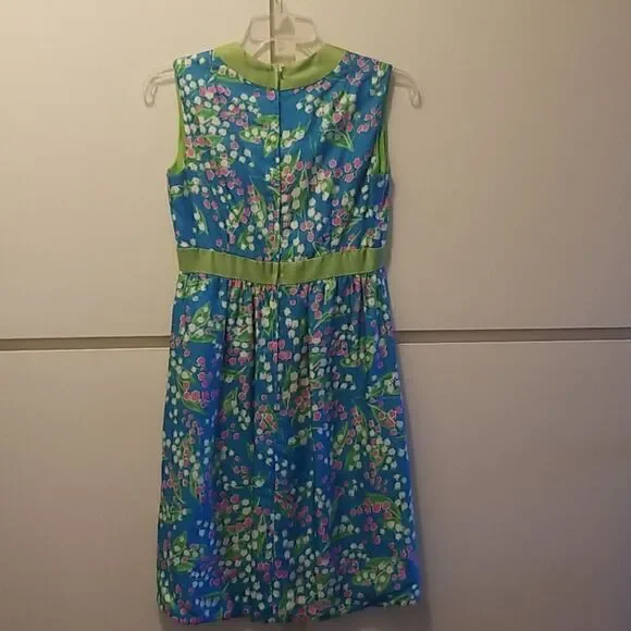 Vintage I.Magnin & Co. Silk Floral Dress, EUC - Picture 3 of 5